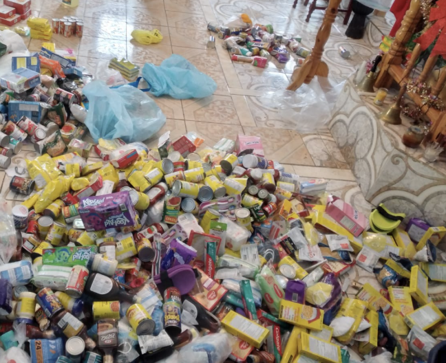 St. Vincent volcano relief supplies distribution